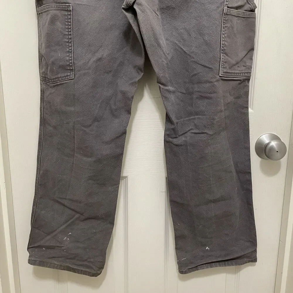 Carhartt Rugged Flex Relaxed Fit Duck Utility Work Pant Distressed 36‎ X 30 Gray